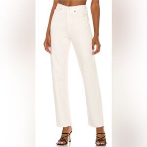 AGOLDE Sz 24 90’s Pinch Waist Jeans 100% Cotton 5-pocket High Rise Straight Leg